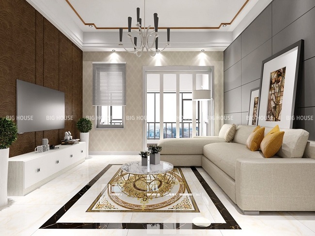Không gian tiếp khách được gia chủ trang trí bằng mẫu gạch thảm nhập khẩu cao cấp Không gian tiếp khách được gia chủ trang trí bằng mẫu gạch thảm nhập khẩu cao cấp