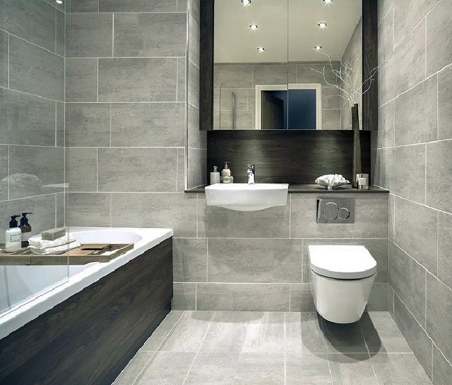 Top mẫu gạch ốp nhà tắm màu xám Đẹp – Giá rẻ 2026